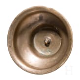 A miniature bell-bottom candlestick, Nuremberg, 2nd half of the 17th century