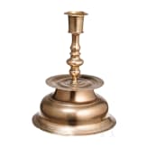 A bell-bottom candlestick with maker's mark, Nuremberg, circa 1700