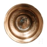 A bell-bottom candlestick with maker's mark, Nuremberg, circa 1700