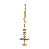 A brass Sabbath lamp, Nuremberg, mid-18th century