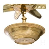 A brass Sabbath lamp, Nuremberg, mid-18th century