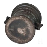 A Belgian Renaissance bronze mortar with house insignia, 2nd half of the 16th century