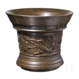 A Dutch bronze mortar by Gerrit Schimmel of Deventer, dated 1696