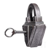 A German padlock with engraved decoration, 17th century