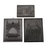 Three German Sayn New Year's plaques, 1st half of the 19th century