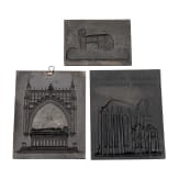 Three German Sayn New Year's plaques, 1st half of the 19th century