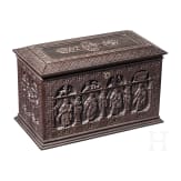 A German cast iron casket with apostle cycle, Ilsenburg, 2nd half of the 19th century