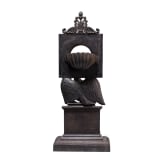 A clock stand, probably from the Sim&eacute;on Pierre Devaranne foundry in Berlin, 19th century
