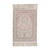 A small silk carpet, Persia, probably Ghom, 1950s/70s