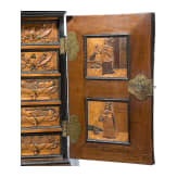 A fine Eger baroque cabinet with relief inlays, (Cheb/CZ) circa 1700