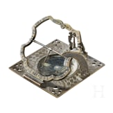 A German equatorial sundial by Lorenz Grassl in Augsburg, 18th century