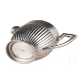A silver three partite coffee set, Moscow, Ivan Tarabrov, 1896 - 1908