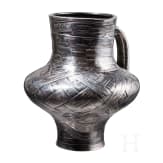 A Russian silver trompe l'oeil kvass jug, St. Petersburg, Sasikov, 1862