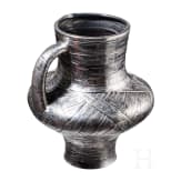 A Russian silver trompe l'oeil kvass jug, St. Petersburg, Sasikov, 1862