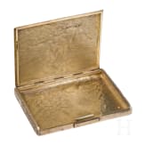 A silver-gilt cigarette case with Samorodok decor, circa 1910