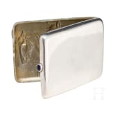 A Soviet silver cigarette case with horses, 1927 - 1958