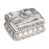 A large Russian silver trompe l'oeil sugar bowl, 20th century