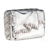 A large Russian silver trompe l'oeil sugar bowl, 20th century