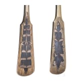 Two Russian silver-gilt and niello spoons with case, Moscow, 1835