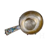A large Russian silver-gilt and cloisonn&eacute;-enamel kovsh, Moscow, Feodor R&uuml;ckert, 1896-1908