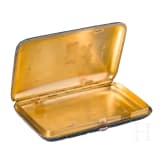 A Russian silver-gilt and cloisonne enamel cigarette case, stamped Moscow, Pavel Ovchinnikov, circa 1890