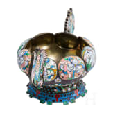 A silver-gilt and cloisonn&eacute; enamel bowl, 20th century