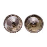 Two silver and champlev&eacute;-enamel cufflinks, Russia, St. Petersburg, circa 1900