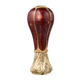 An exquisite gift seal with enamel d&eacute;cor and 18ct gold-mounting, probably Russian, 1880s