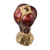 An exquisite gift seal with enamel d&eacute;cor and 18ct gold-mounting, probably Russian, 1880s