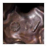 A bronze bust showing Elisabeth I, Empress of Russia 1741 - 1762 stamped St. Petersburg, Felix Chopin, 1868 - production later