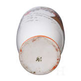 A Soviet porcelain liqueur flask, dated 1938 (painting probably later)