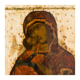 A Russian icon showing the Wladimirskaya Mother of God, 17th century