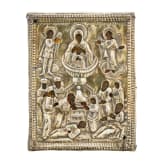 A small Russian icon showing the Mother of God of the life-giving source, 19th century (icon), Moscow, 1818