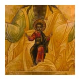 A rare Russian icon showing Lord Sabaoth (Godfather), 19th century