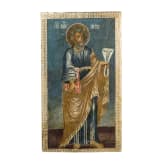 A large Russian icon showing Apostle Peter with basma, 18th century
