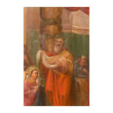 A large Russian icon showing the Resurrection of Christ and twelve feasts, late 19th century