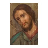 An icon showing Saint Alexander Nevski, Russia, late 19th century