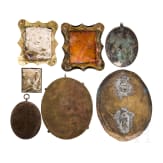 Seven Russian finift icons, Rovost, late 19th century