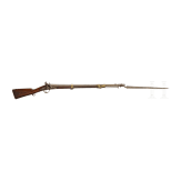 A rifle rebuilt to flintlock similar to gendarmerie musket model 1853 T, Li&egrave;ge/Ch&acirc;tellerault