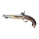 A percussion cavalry pistol M 1822 T bis Neuf, Ch&acirc;tellerault, 1856
