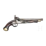 An English flintlock pistol similar to the New Land Pattern