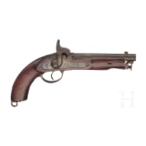 An Italian and an English percussion pistol, 1973 and 1857