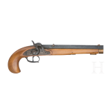 An Italian and an English percussion pistol, 1973 and 1857