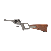 A Webley & Scott Mk VI, .455, with shoulder stock