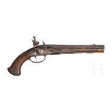 A flintlock pistol by Frans Delahaye, Maastricht, circa 1710 and later
