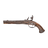 A flintlock pistol by Frans Delahaye, Maastricht, circa 1710 and later