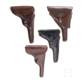 Four holsters for Swiss ordinance pistols