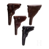 Four holsters for Swiss ordinance pistols