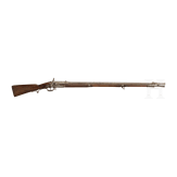A European infantry rifle adapted for percussion with bayonet, circa 1800