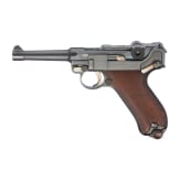 A Luger pistol by DWM, 1911, no hold-open, with holster